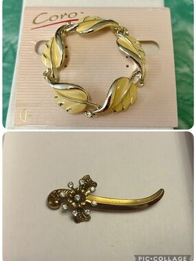 Lot of 2 Coro Vintage Broocha